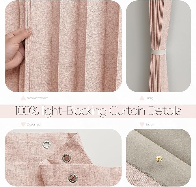 Accordian Door Curtain, 100% Blackout Folding Magnetic Doorway Curtains - Image 5