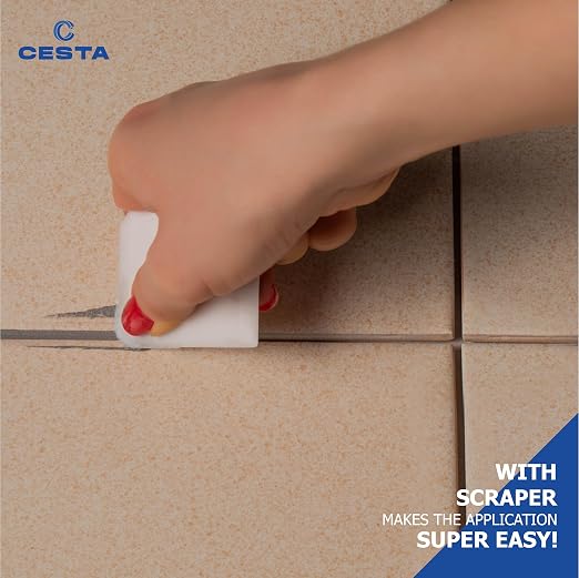 CESTA Tile Grout Repair Kit Squeeze Tube, Fast Drying, Waterproof Tile Grout - Image 4