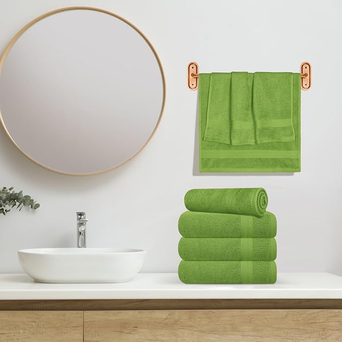 GLAMBURG Ultra Soft 6-Piece Hand Towel Set 16x28-100% Ringspun Cotton - Image 4
