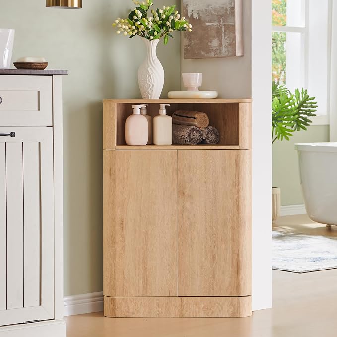 ACCOHOHO Modern Small Corner Cabinet by ACCOHOHO