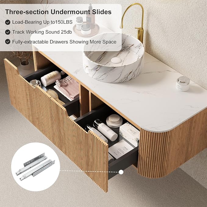 48" Floating Bathroom Vanity - Image 5