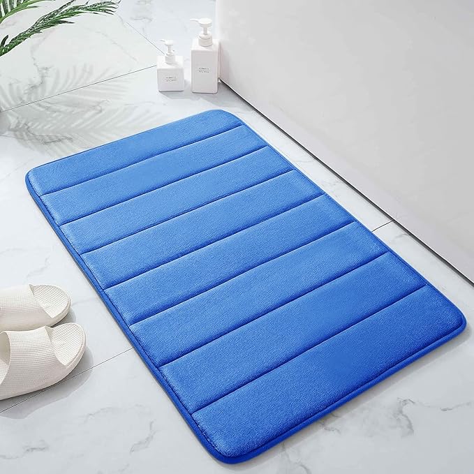 Buganda Memory Foam Bath Mat, Ultra Soft and Non-Slip Bathroom Rugs, Water - Image 9