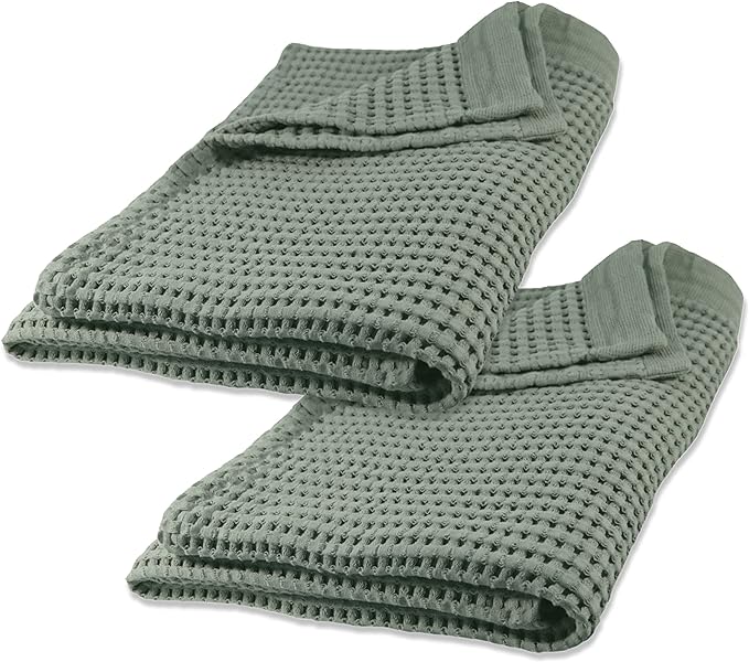 GILDEN TREE Waffle Bath Sheet Quick Dry Towel, Thin Luxury Bath Towels by GildenTree