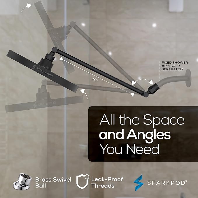 SparkPod Round Rain Shower Head - Image 5