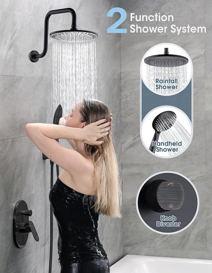 BRIGHT SHOWERS Shower Faucet Set, Shower System - Image 4
