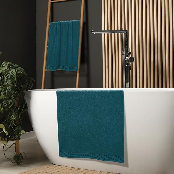 Cotton 2 Pack Oversized Bath Towel Set 28x55 inches, Large Bath Towels - Image 4