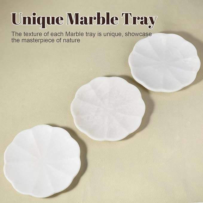 Koville Marble Tray, Natural Stone Tray - Image 4