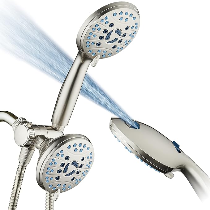 Hotel Spa AquaCare As-Seen-On-TV High Pressure 48-setting Rain & Handheld 3-way by HotelSpa