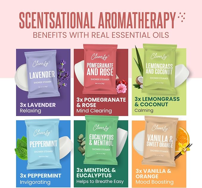 Cleverfy Shower Steamers Aromatherapy – Stocking Stuffers - Image 3