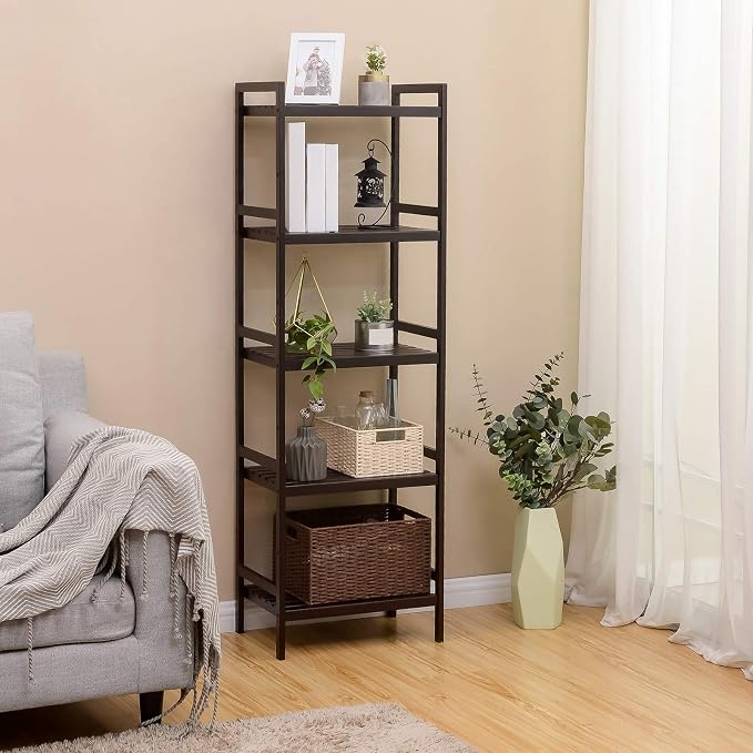 SONGMICS Adjustable Storage Shelf Rack, 5-Tier Multifunctional Shelving Unit - Image 2