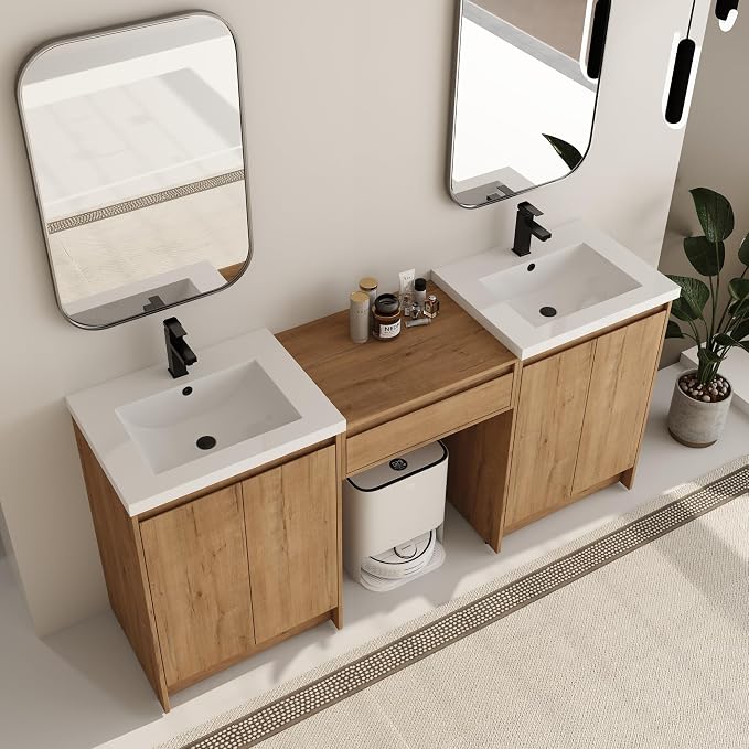 72 Inch Bathroom Vanity with Sink, Double Bathroom Vanities with Two Sinks - Image 8