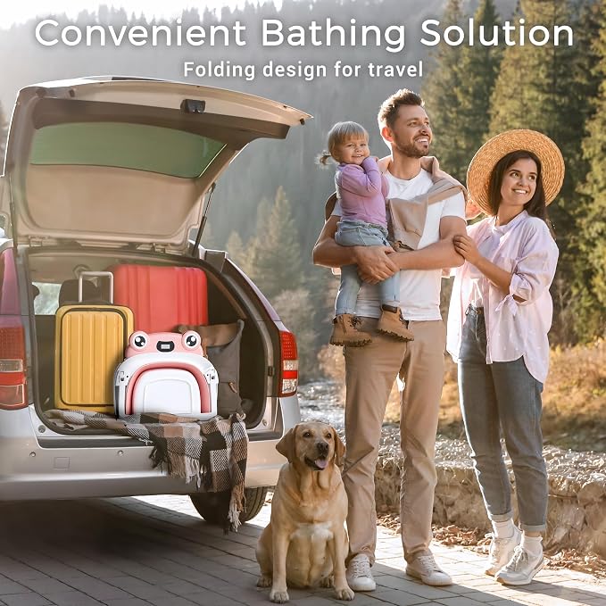 Baby Bathtub, Collapsible Newborn Bathtub - Image 7