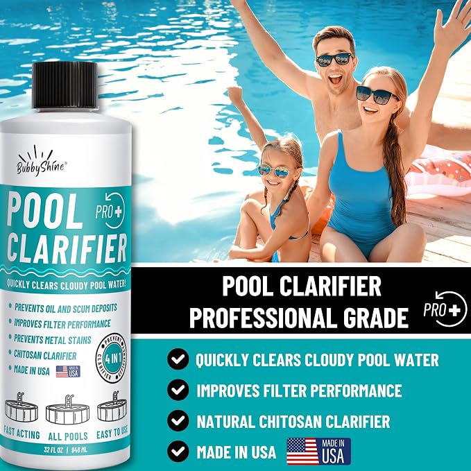 Pool Clarifier - Natural Chitosan Clarifier, Swimming Pool Cleaner Liquid - Image 2