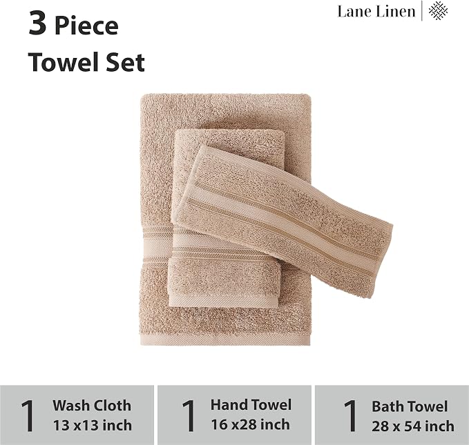 LANE LINEN Luxury Bath Towels Set - Image 3