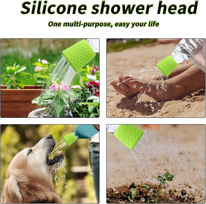 3 Pack Portable Outdoor Shower, Fits Most Plastic Bottles - Image 3