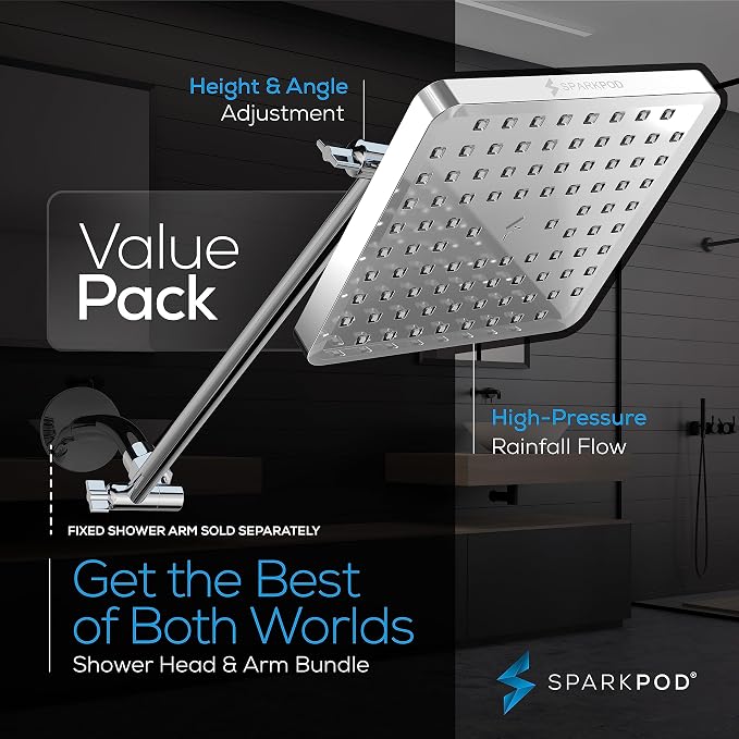 SparkPod Square Rain Shower Head - Image 3