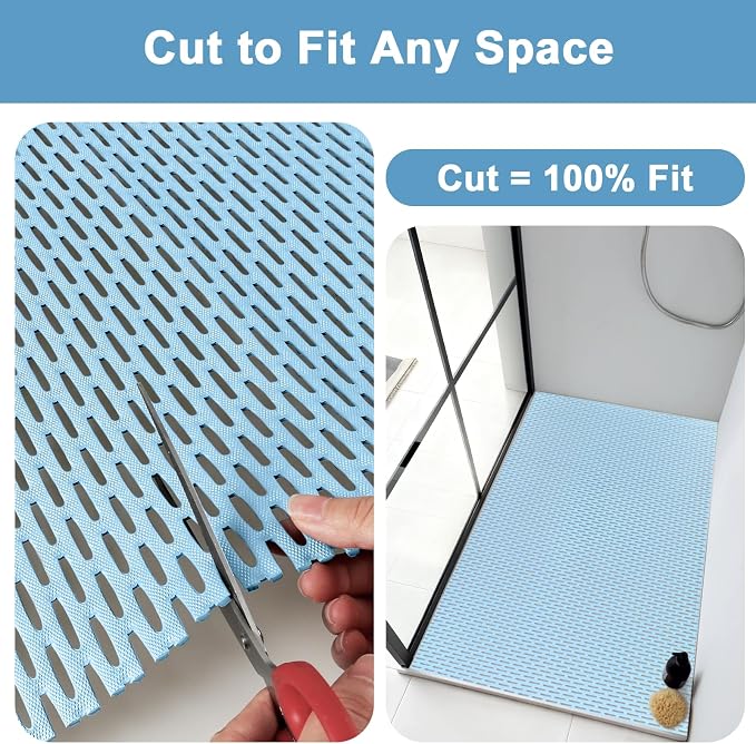 Non Slip Shower Mat: 35"x24" Extra Large Shower Mats - Image 6
