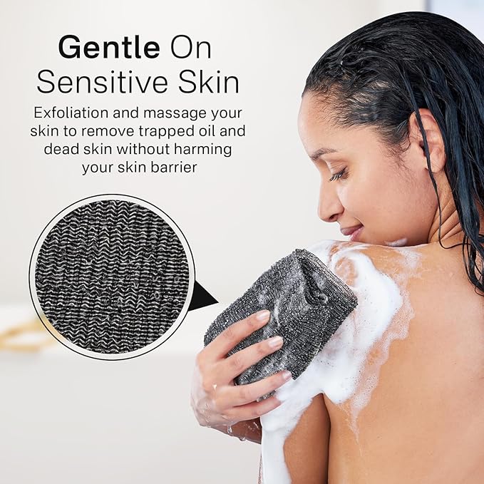 Yiclick Exfoliating Washcloth Towel, Japanese Exfoliating Bath Wash Cloth - Image 5