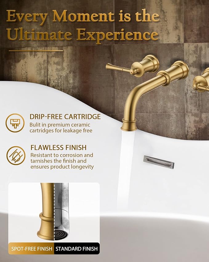 High Flow Wall Mount Tub Filler - Image 6