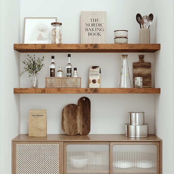 Vivelove Farmhouse Single Floating Shelves - Image 6