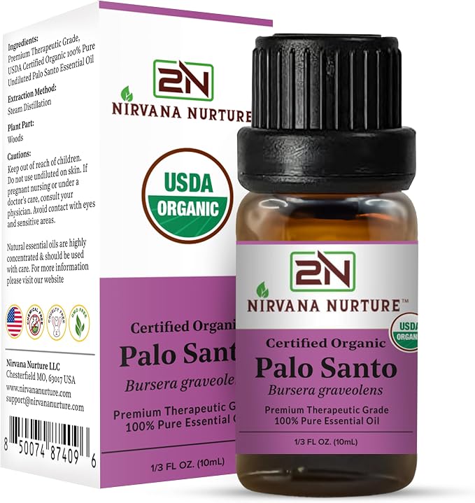 Palo Santo Essential Oil USDA Certified Organic, 100% Pure Natural Premium Grade - Image 6