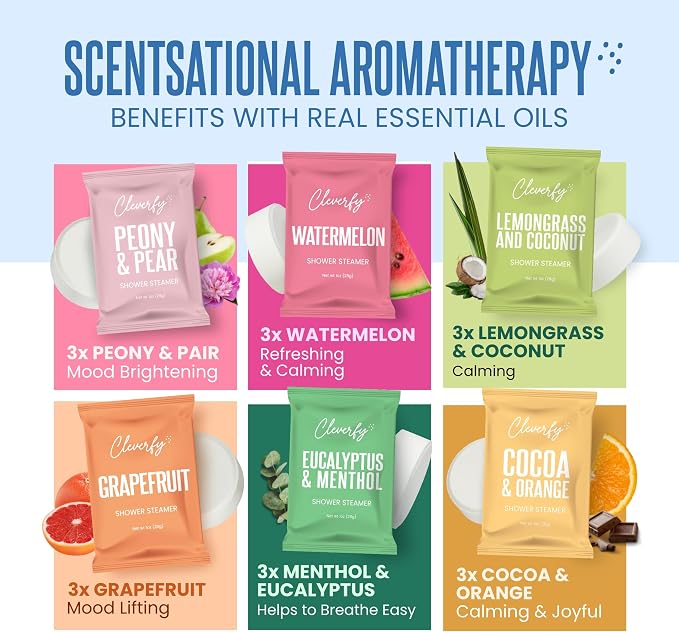 Cleverfy Shower Steamers Aromatherapy – Stocking Stuffers - Image 4
