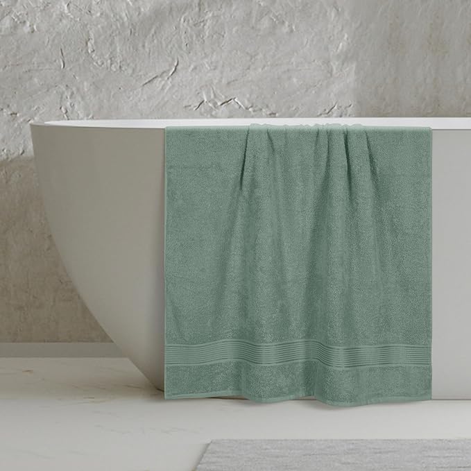 Belizzi Home Cotton 2 Pack Oversized Bath Sheet 35x70, Large Bath Sheet - Image 4