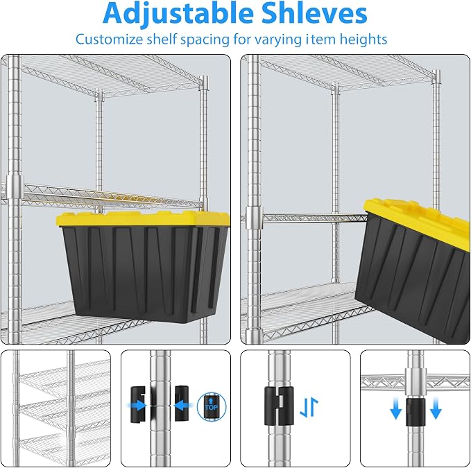 Homdox Heavy Duty Metal Shelves - Image 5