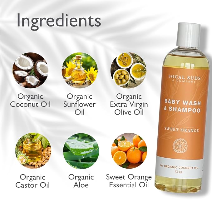 SoCal Suds & Company Organic Baby Shampoo and Body Wash - Image 3