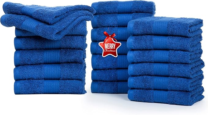 Ample Decor Wash Cloths, 600 GSM 100% Cotton Soft Absorbent Ideal by AmpleDecor