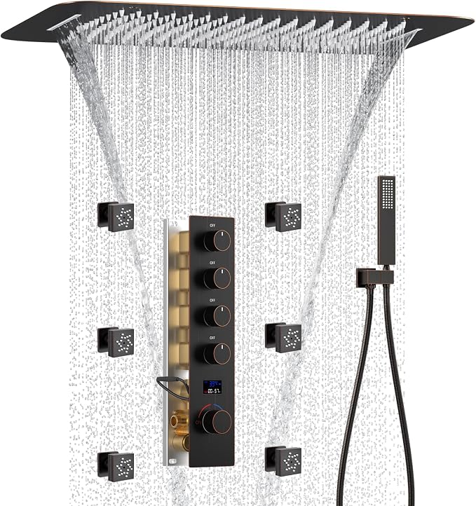 Oil Rubbed Bronze Digital Display Shower System by KATAIS