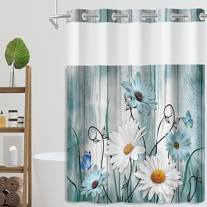 No Hook Shower Curtain Set - Image 5