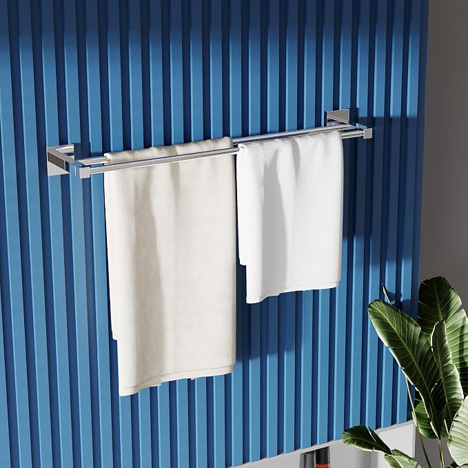 RUACQ Double Towel Bar, 24 Inch Bath Towel Rack - Image 2