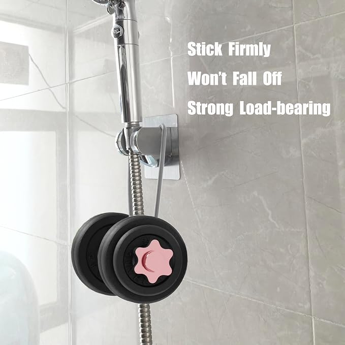 Strong Adhesive and Waterproof Shower Head Holder, Adjustable Handheld Shower - Image 2