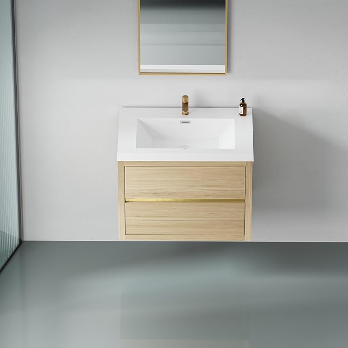 30" Wall-Mounted Bathroom Vanity by DOPERFE