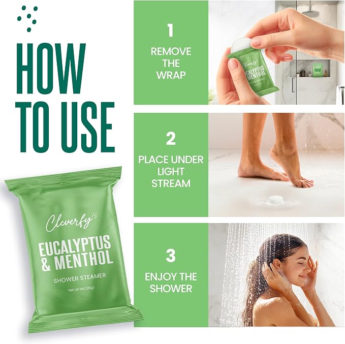 Cleverfy Eucalyptus for Shower Steamers Aromatherapy – Stocking Stuffers for - Image 6