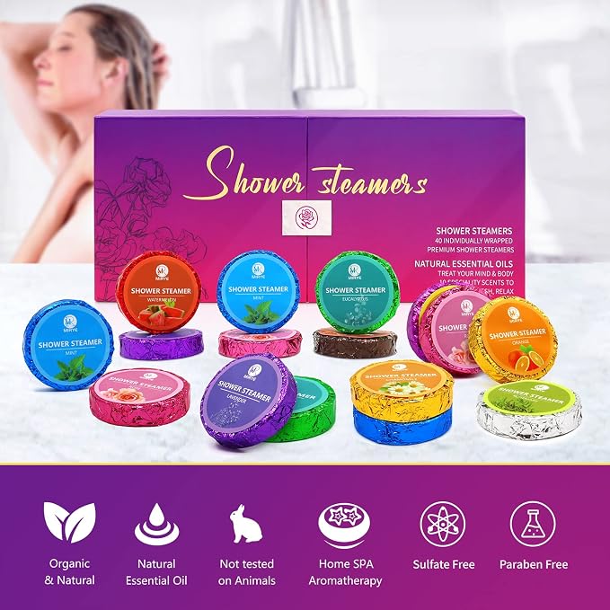 40 PCS Shower Steamers Aromatherapy - Image 5