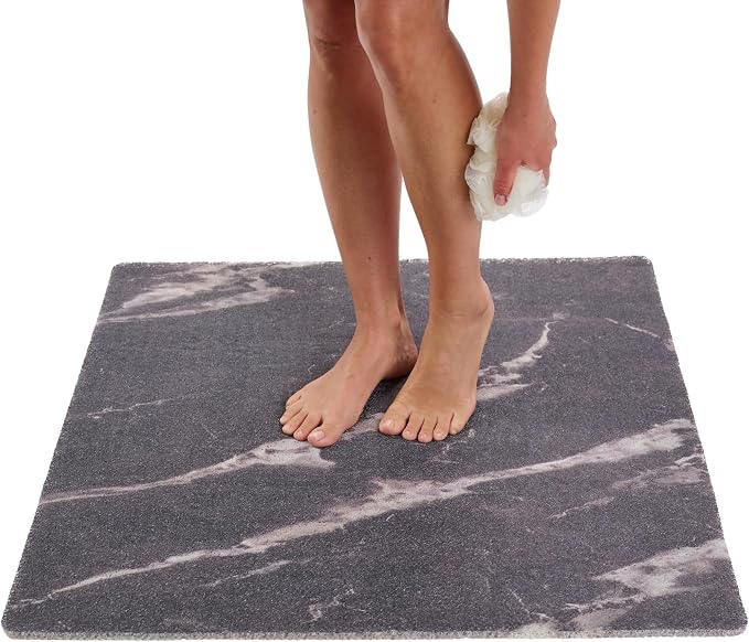 X Large Square Shower Mat Non Slip by ENKOSI