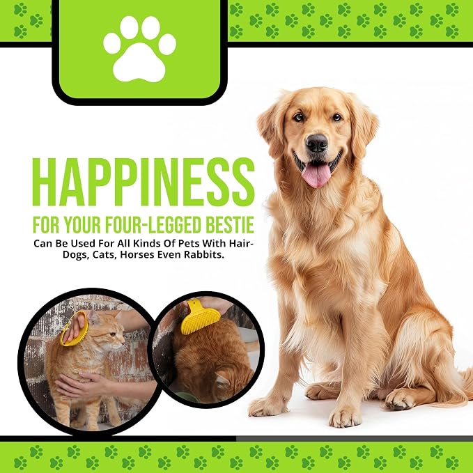 Silicone Dog Bath Brush – Soft Pet Scrubber - Image 6