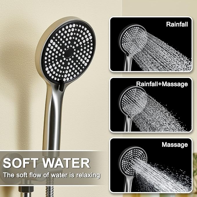 Shower Faucet Set Rain Shower System Valve Kit - Image 4