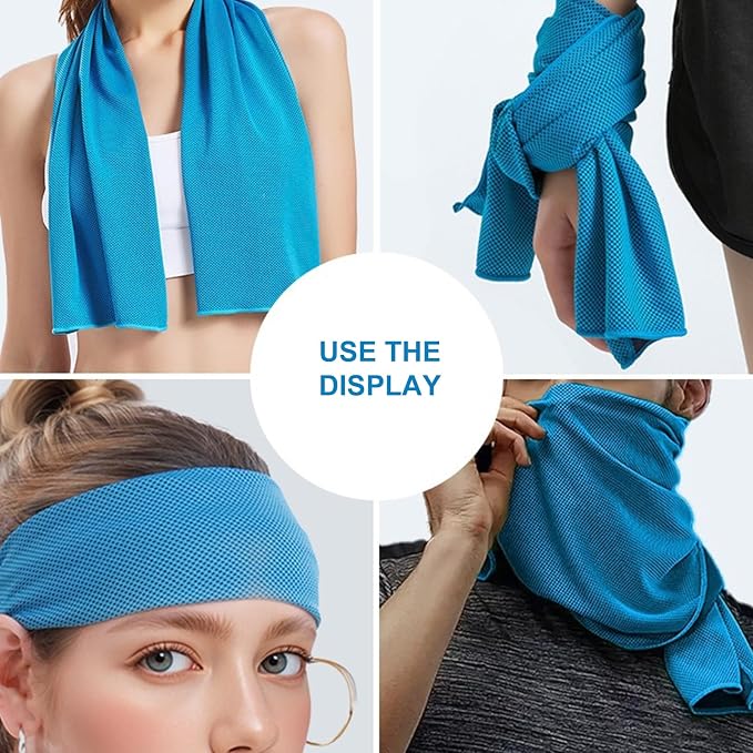Portable Quick Dry Gym Towel Wicking Workout Cooling - Image 8