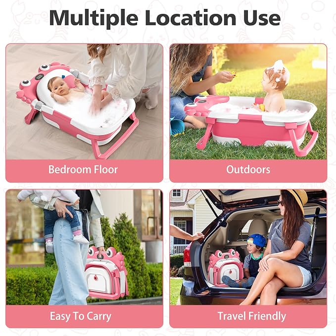 Collapsible Baby Bathtub for Newborns - Image 7