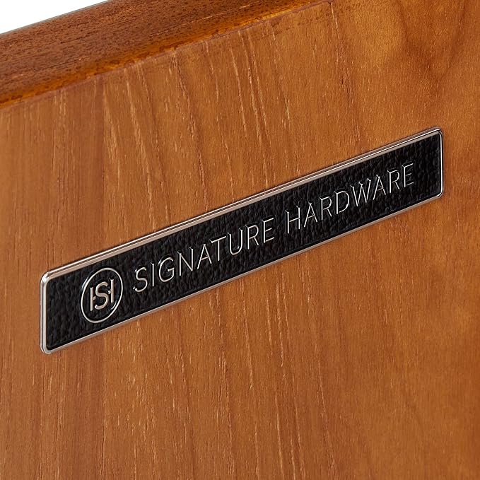 Signature Hardware 953363-30-RUMB-1 Novak 30" Freestanding Teak Single Basin - Image 5
