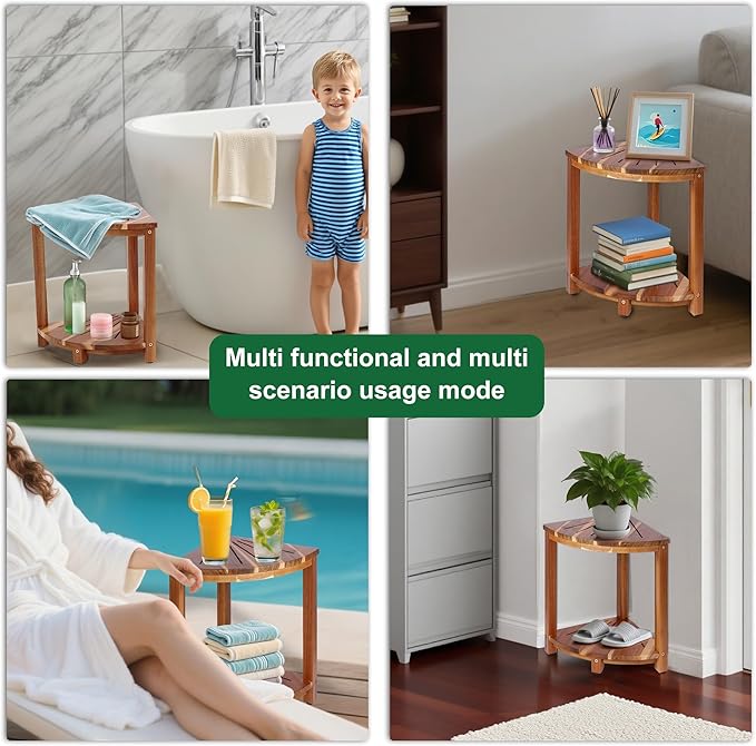 Bathroom Corner Shower Stool - Image 4