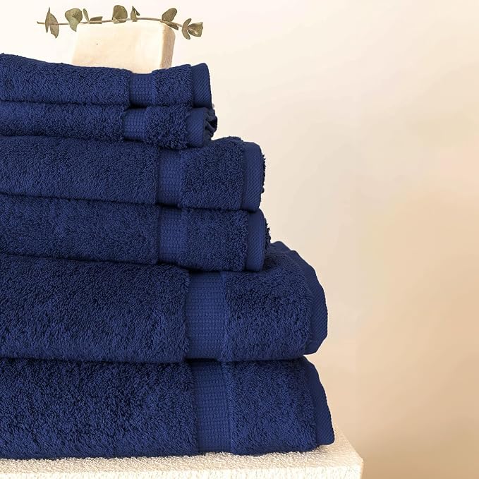 SALBAKOS - Luxury 6 Piece Towel Set, 100% Turkish Cotton, Quick Drying - Image 4