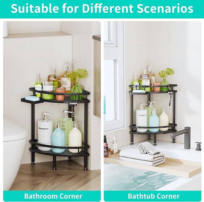 HapiRm Standing Corner Shower Caddy - Image 5