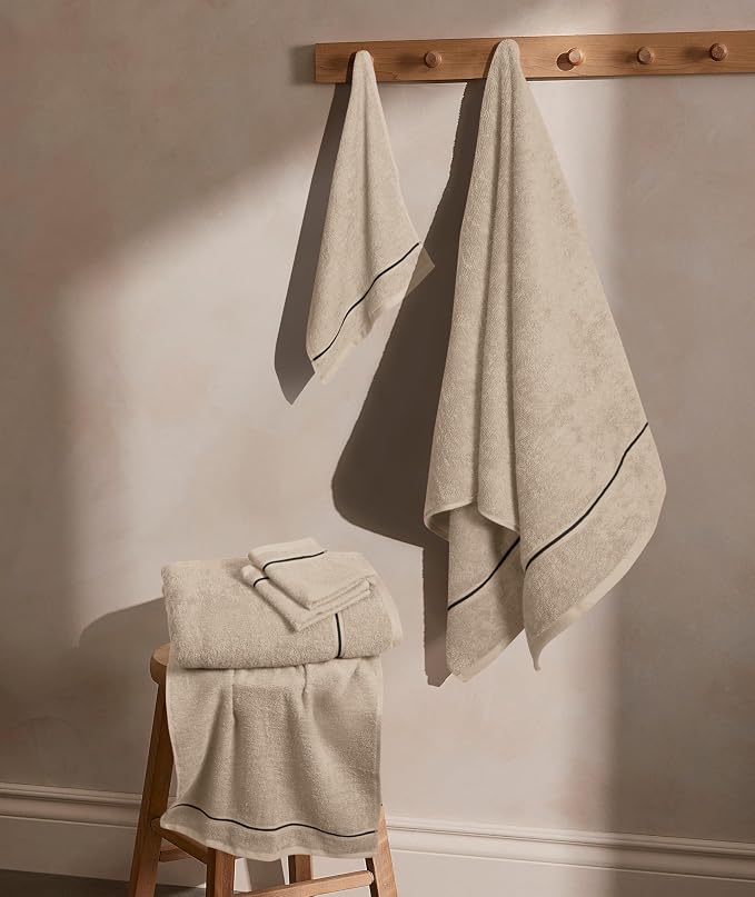 MyOwn Ultra Soft 6 Pack Cotton Towel Set, Contains 2 Bath Towels 28x55 inch - Image 3