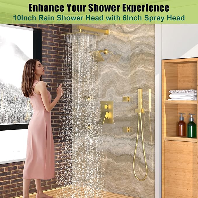 Enga Shower Faucet Set, Dual Shower Head System - Image 6