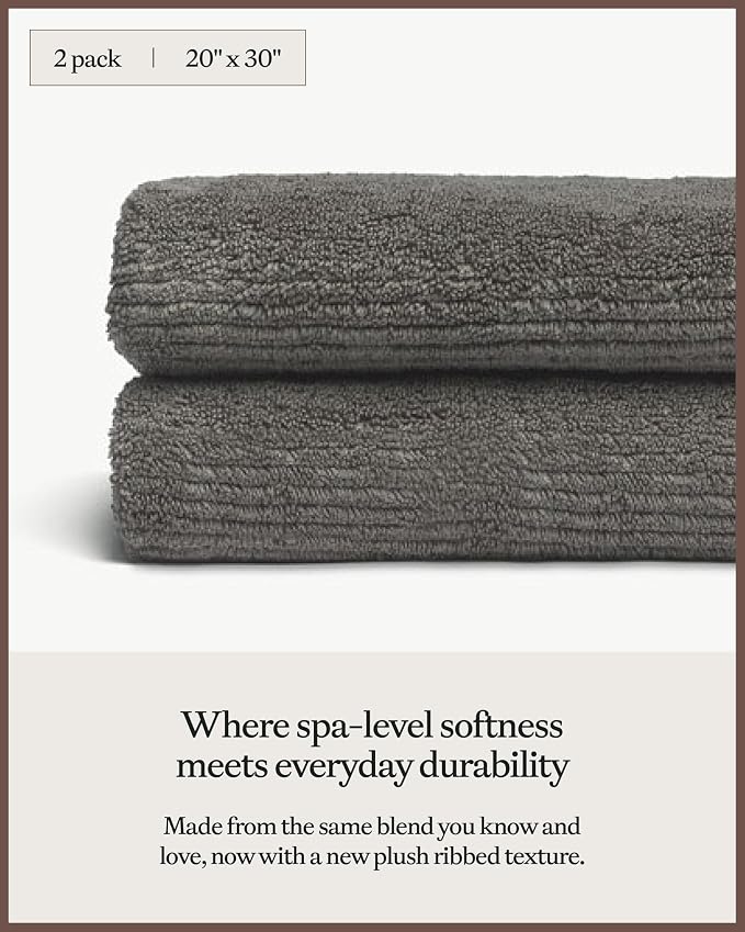 Cozy Earth Ribbed Hand Towel Set - Image 3