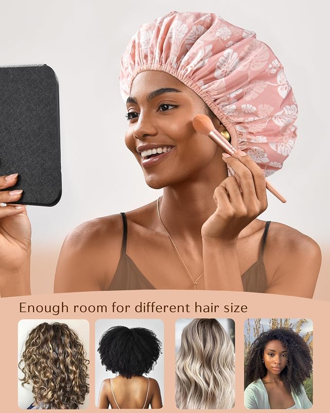 Yanibest Shower Cap Reusable Waterproof - Image 6